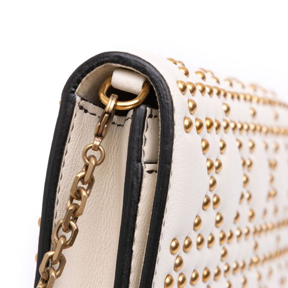 Dior Studded Calfskin Cannage Lady Dior Wallet On Chain - Picture 9 of 10